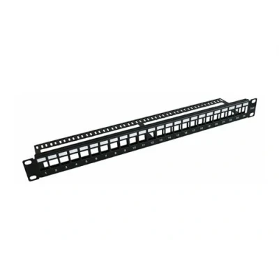 Image de MicroConnect Tableau de connexions noir 1U 19&quot; 24 ports