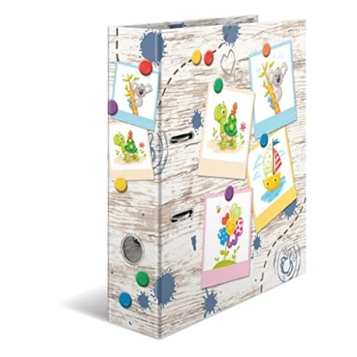 Image de HERMA Motif classeur à levier A4 École maternelle, en carton robuste.