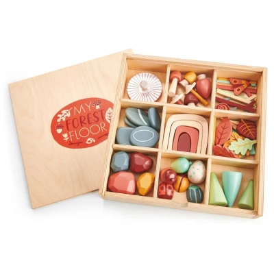 Afbeelding van Tender leaf toys speelbak met speelfiguren bos