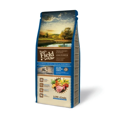 Afbeelding van Sam&#039;s Field 4300 Power Kip&amp;Aardappel Hondenvoer 13 kg