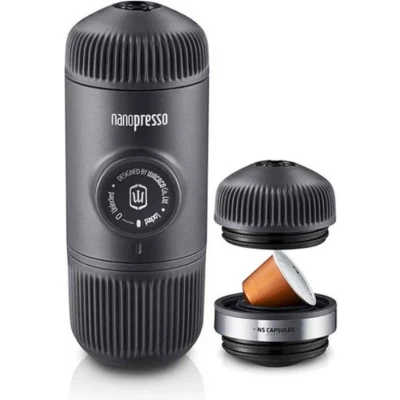 Afbeelding van Wacaco Nanopresso Ground + Nespresso Capsules Adapter NANO GREY NS