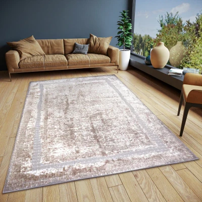 Afbeelding van Vintage Vloerkleed Picasso Zilver 57x90cm 123vloerkleed.nl is de online webshop voor vloerkleden en woonaccessoires.