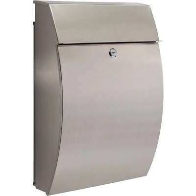 Afbeelding van Brievenbus RVS Inox New York afm. 48 x 32 15 cm