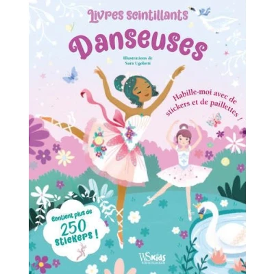 Image de Livres scintillants Danseuses Habille moi avec des stickers et paillettes !