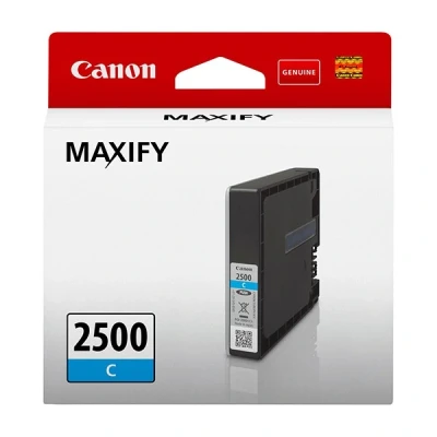 Image de Canon PGI 2500C 9.6ml Cyan cartouche d&#039;encre Cartouches (Canon, Cyan, MAXIFY MB5050 MB5150 MB5350 MB5155 iB4150 MB5455 iB4050..., 9,6 ml)