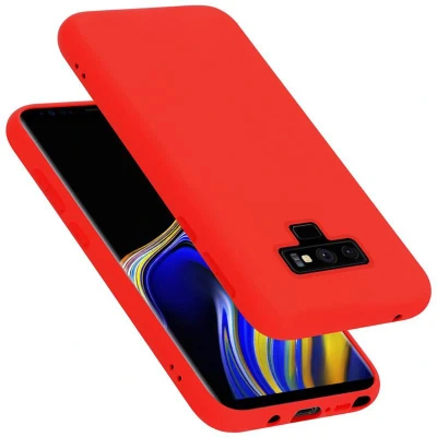 Afbeelding van Cadorabo Hoesje geschikt voor Samsung Galaxy NOTE 9 in LIQUID ROOD Beschermhoes gemaakt van flexibel TPU silicone Case Cover