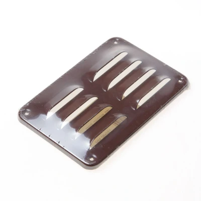 Afbeelding van Gavo Schoepenrooster aluminium bruin 13 x 9cm