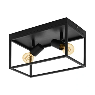 Afbeelding van Eglo Plafondlamp Silentina Zwart
