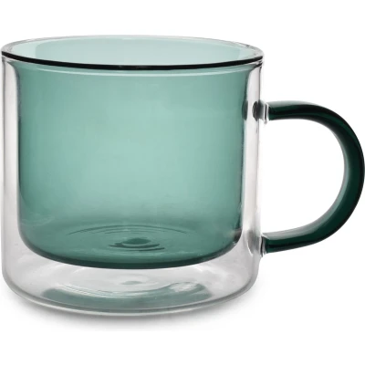 Afbeelding van Fine Dining&amp;living Liv dubbelwandige beker groen 27cl set2