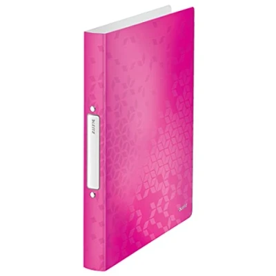 Afbeelding van Ringband Leitz WOW A4 2 rings O mech 25mm PP roze