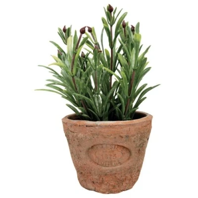 Afbeelding van Esschert Design Kunstplant Rozemarijn in Terracotta pot AH011