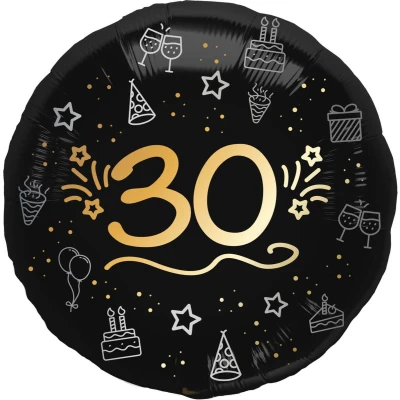 Afbeelding van Folat Folieballon shining glam 30 jaar 1 stuks 45 cm