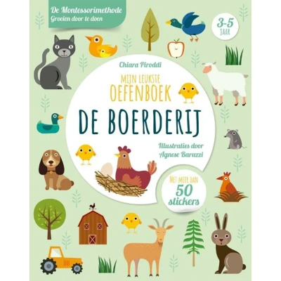 Afbeelding van Uitgeverij rebo mijn leukste oefenboek de boerderij