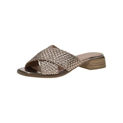 Afbeelding van Caprice Muiltjes Taupe metallic, Dames, Maat: 40, metallic Leer