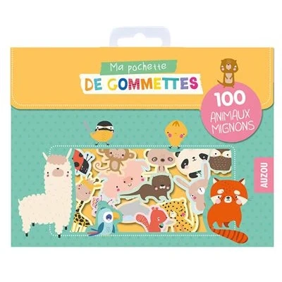 Image de Ma pochette de gommettes 100 animaux mignons