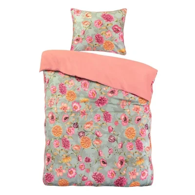 Afbeelding van Papillon Lauren Dekbedovertrek Eenpersoons 140x200/220 cm Groen