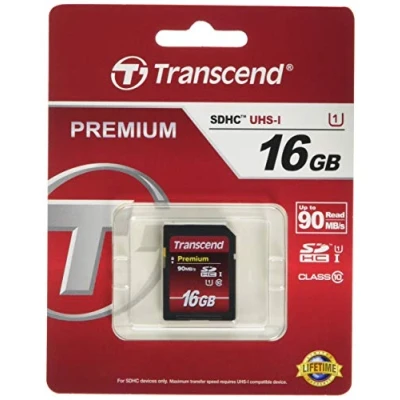 Afbeelding van Transcend Premium 400 SDHC kaart Industrial 16 GB Class 10, UHS I
