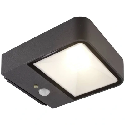 Afbeelding van Megatron Wandia MT70019 Wandspot op zonne energie met bewegingsmelder 2 W LED Zwart