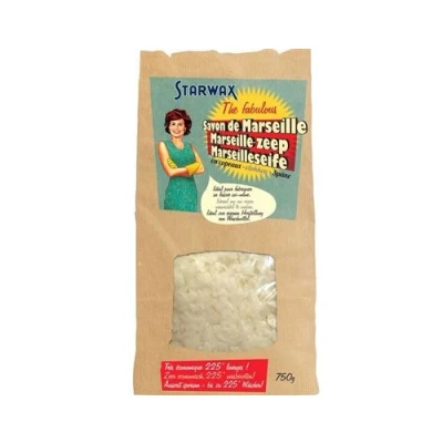 Image de Savon de Marseille en copeaux Starwax 750g Blanc