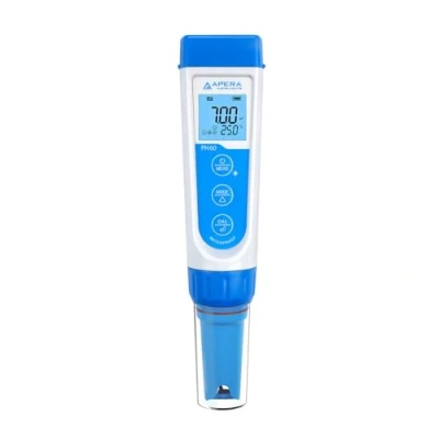 Afbeelding van Apera Instruments Hoogwaardige PH60 pH meter (pH nauwkeurigheid ± 0,01, meetbereik 2,0 14,0, verwisselbare elektrode, waterdicht, temperatuurweergave), standaard glaselektrode