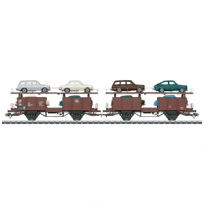 Afbeelding van Märklin 46139 H0 autotransportwagenstel Laaes van de DB