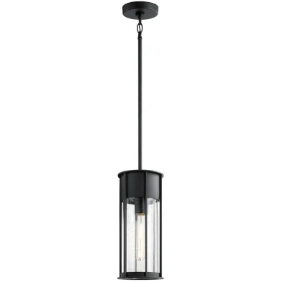 Afbeelding van Kichler LED Buiten Hanglamp Camillo 1X E27 Max 60W IP44 Dimbaar Textured Black