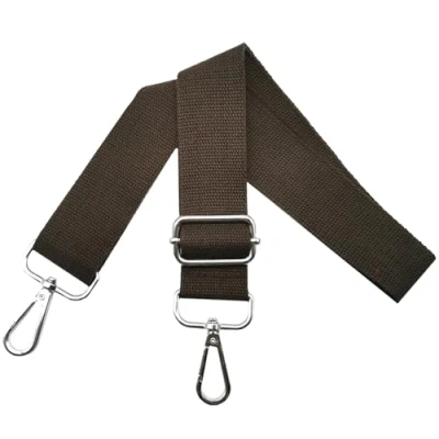 Afbeelding van Vervangende schoudertasriemen, verstelbare tasriem, breedte 3,9 cm, met zilverkleurige karabijnhaak, draagriem voor dameshandtassen, draagriem, Q14