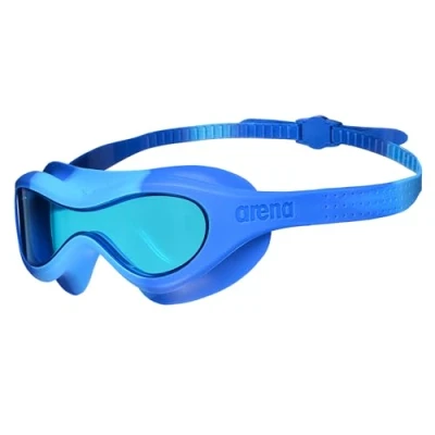 Image de ARENA Spider Kids Mask Lunettes de natation anti buée pour enfants avec grands verres, verres foncés moyens tous les environnements, protection UV, pont nez auto ajustable, près du corps