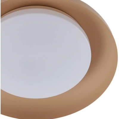 Afbeelding van Lindby LED plafondlamp Florie, beige, metaal, Ø 40 cm