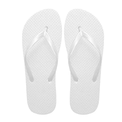 Afbeelding van SUGAR ISLAND® Zwembadschoenen, uniseks, voor dames, meisjes, heren, teenslippers zomer, strand, Wit.