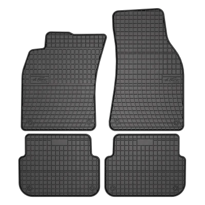 Afbeelding van FROGUM 0726 Vloermatset Rubber voor en achter 4 Zwart Op maat gemaakt AUDI: A6 C6 Avant, Saloon
