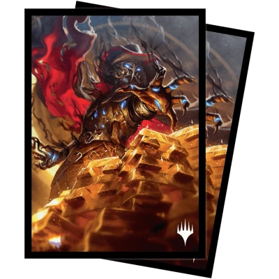 Afbeelding van Ultra PRO Magic: The Gathering Outlaws of Thunder Junction 100ct ChromaFuion Kaarthoezen Ft. Gonti, bescherm en bewaar je speelkaarten, MTG kaarten, hoezen