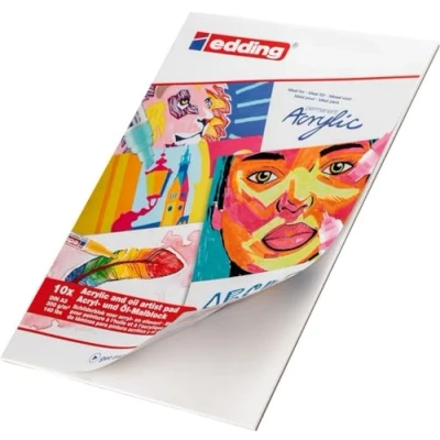 Afbeelding van Olie en Acrylblok edding 30010 A3 10 vel wit