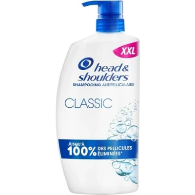Image de Head &amp; Shoulders Shampooing antipelliculaire Classic Clean 1000 ml avec distributeur Pour usage quotidien. Jusqu&#039;à 100% protection contre les pellicules. Cliniquement testé. tous types de