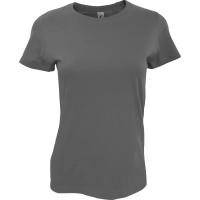 Afbeelding van SOLS Dames/dames Imperial Heavy Short Sleeve T Shirt (Donkergrijs) Maat S