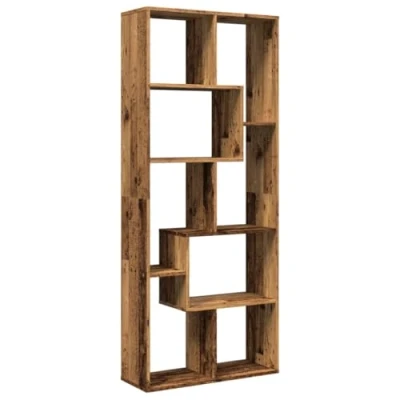 Afbeelding van vidaXL Kamerscherm / boekenkast 67x25x161,5 cm hout oud houtkleur