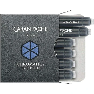 Afbeelding van Caran d&#039;Ache Vulpenvullingen Iddyllic Blue Gratis graveren
