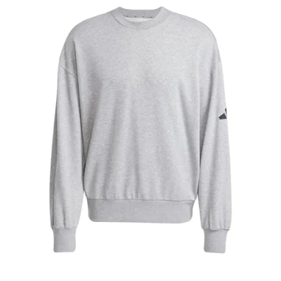 Afbeelding van adidas Sportswear Essentials Loose FIT 3 BAR LOGO Sweater, Heren, Maat: Small, Medium grey heather black