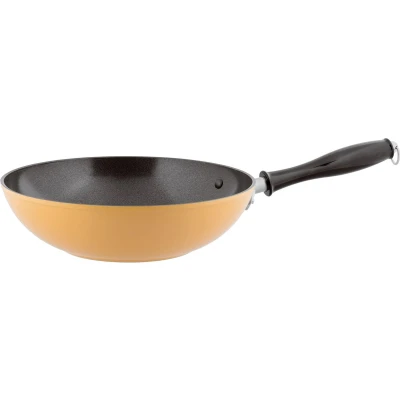 Afbeelding van Sambonet Vintage Spadella Wokpan Aluminium Ø28cm Geel