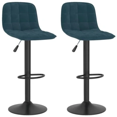 Afbeelding van vidaXL Barstoel Blauw