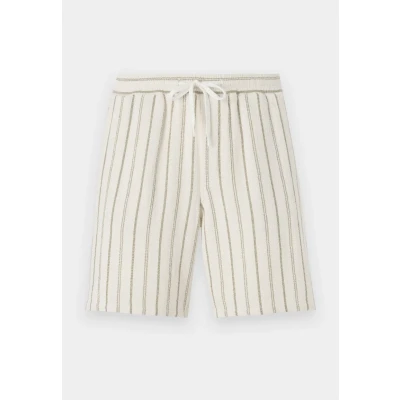 Afbeelding van Jack &amp; Jones Jpstjaiden COBA Stripe Shorts, Heren, Maat: Small, Cedar