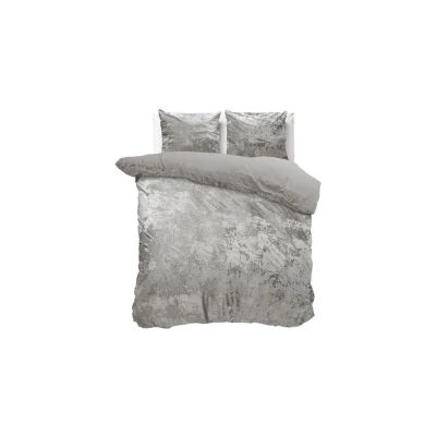 Afbeelding van Dekbedovertrek Lits Jumeaux 240x200 Dreamhouse Velvet Grijs