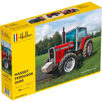 Afbeelding van 1:24 Heller 81402 Massey Ferguson 2680 tractor Plastic Modelbouwpakket