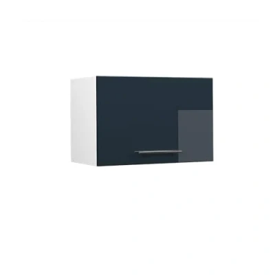 Afbeelding van Vicco Hangkast Fame Line, Donkerblauw hoogglans/Wit, 60 cm Plat