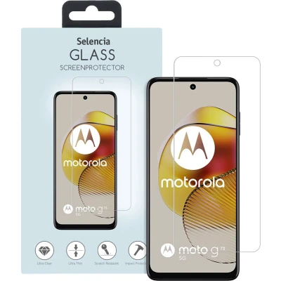 Afbeelding van Selencia Screenprotector Geschikt voor Motorola Moto G73 Tempered Glass Gehard Glas