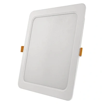 Afbeelding van EMOS led paneel, 24 W, vierkant, 2400 lm, inbouwplafondlamp, 22 x cm, neutraal wit, 4000 K, met driver, extra vlak, inbouwdiepte 2,6 wit