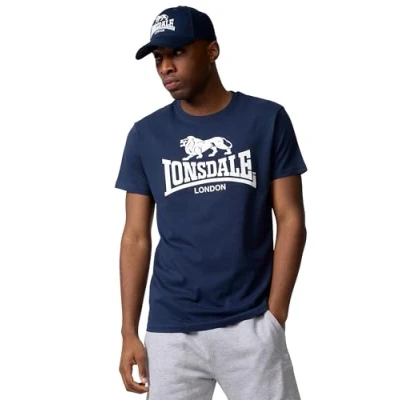Afbeelding van Lonsdale st erney heren tshirt, Navy Blauw