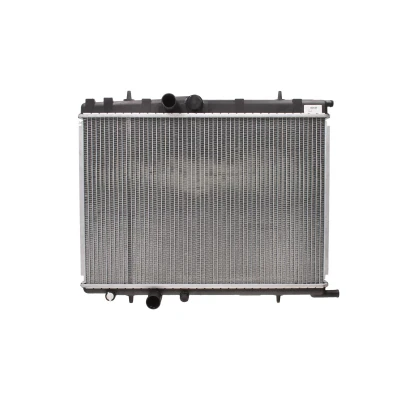 Afbeelding van NRF EASY FIT 53424 Radiateur Aluminium 554 376 27 Met gat voor sensor, aanbouwdelen Koelribben gesoldeerd PEUGEOT: 206 Hatchback, Partner I Van