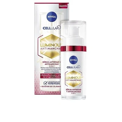 Afbeelding van NIVEA Cellular Luminous 630 2 in 1 anti vlekken en aging serum (1 x 30 ml), verstevigend gezichtsserum diepe rimpelvuller, rimpelserum met collageenbooster