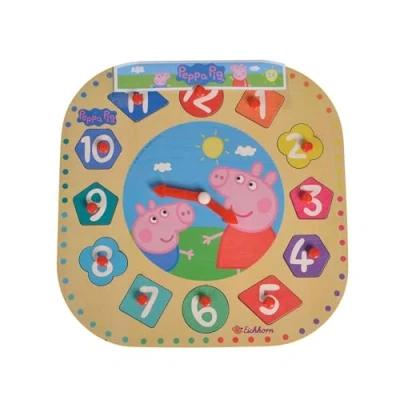Afbeelding van Eichhorn Peppa Pig Houten Leerklok
